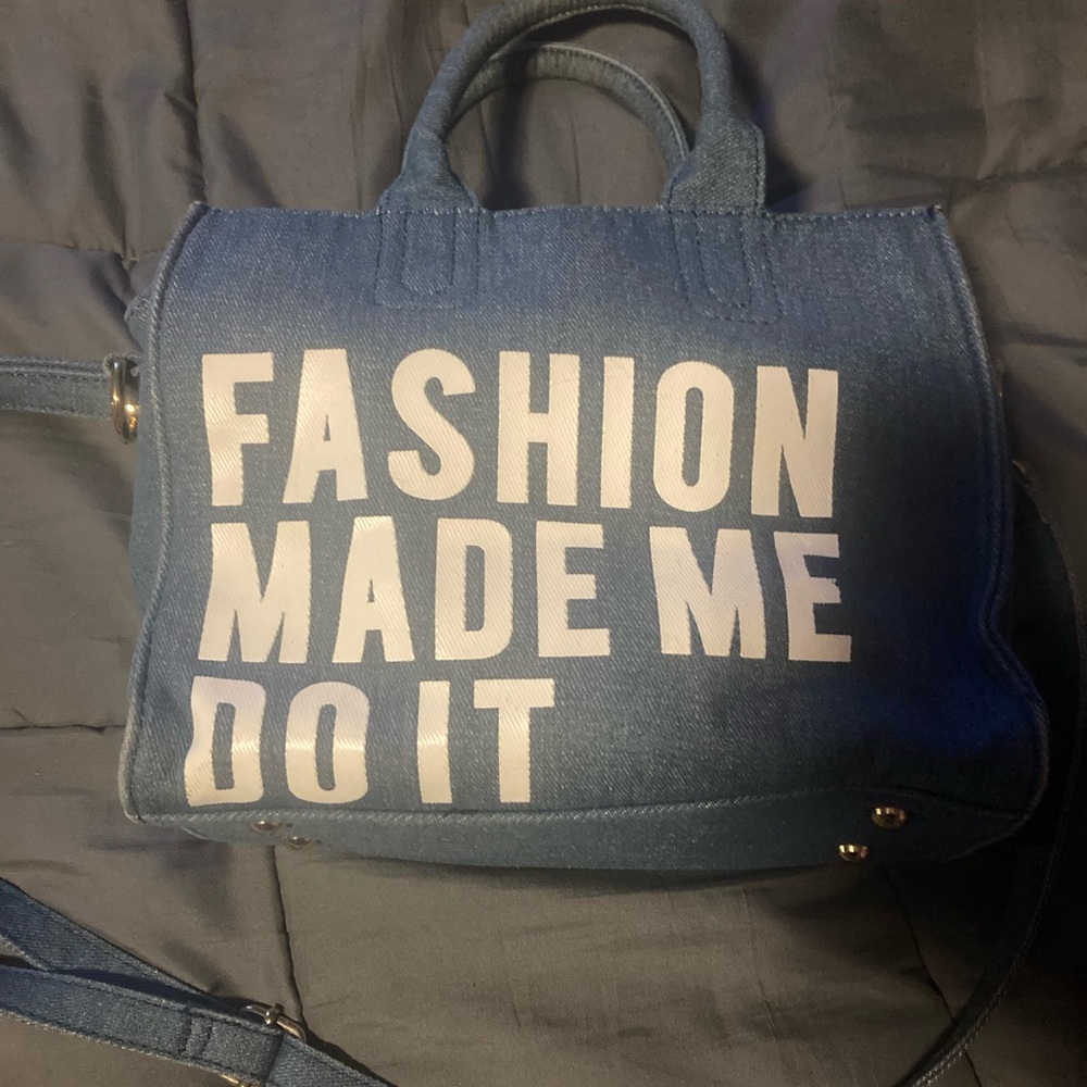 Denim Blue Fashion Tote Bag